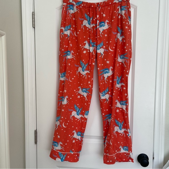 Printfresh Women's M Moon Flight Long Pajama Set Organic Cotton Pegasus Paloma - Picture 5 of 16